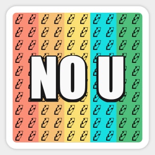 No U Sticker